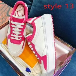Lace-Up Shoes Casual Womens Designer Shoe Sneaker 100% Leather Fashion Lady Flat Running Trainers Letters Woman Shoe Platform Men Gym Sneakers Size 35-45 5835