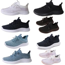 Women's casual shoes, spring and summer fly woven sports light soft sole casual shoes, breathable and comfortable mesh lightweight women's Canvas shoes shoes 36