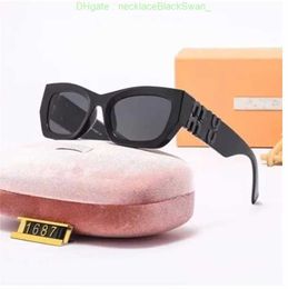 miumius sunglasses ladies designer s womens oval frame glasses hot selling property Metal legs miu letter design eyeglasses square shades ER65