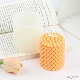 Candles DIY round ball stacked cylindrical candle silicone mold gift manual Soap silicone mold Home decoration Making Supplies clay mold