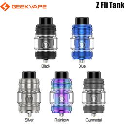 Original GeekVape Z Fli Tank 5.5ml Electronic Cigarette Atomizer Top Airflow Leakproof Fit Z Coil Zeus Dual Glass Vaporizer E Cigarette