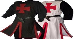Mediaeval Warriors Knight Templar Crusader Costume For Adult Men Gown Shirt Top Cross Tabard Surcoat Tunic Clothes Belted Plus Size6329197