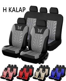 Car Seat Covers Set Universal Fit Most Cars With Butterfly Pattern Tyre Track Detail Styling Protector For The7186920