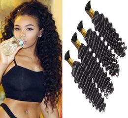 Deep Wave Curly Human Hair Bulk Brazilian Hair Bulks for Micro Braids Colour Natural Black1185953