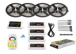 5050 RGBW Led Strip kit WIFI Remote Controller 20M 12V Waterproof ip65 Dimmable24G Controller and 20A Power supply6983659