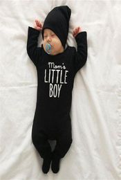 Designer Jumpsuit Brand New Newborn Toddler Infant Baby Boys Romper Long Sleeve Jumpsuit Playsuit Little Boy Outfits Black Cloth273276687