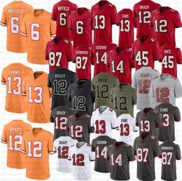 2024 Tom Brady 6 Baker Mayfield Mike Evans Football Jersey Chris Godwin Devin White Rob Gronkowski Lavonte David