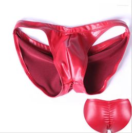 Underpants Leica Rubber Bright Faux Latexy Low-waist Pouch Socks Briefs Underwear For Stage Show