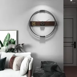 Wall Clocks Hands Clock Home Round Modern Unique Decoration Living Room Nordic Bedroom Office Fashion Reloj Pared Decor