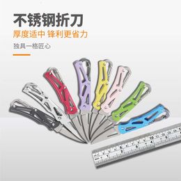 Mini Key New Stainless Steel Folding Outdoor Portable Fruit Knife Camping 583958