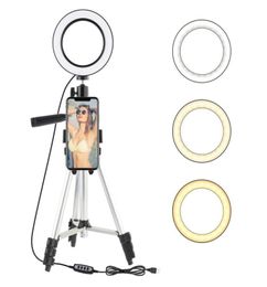 79inch LED Ring Light Po Studio Camera Light Pography Dimmable Video light for Youtube Makeup Selfie with Tripod Phone Hold2839390