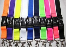 20pcs Popular Solid Colour Mobile Phone Lanyard Detachable Keychain Camera Straps Can Choose Colour Whole5871771