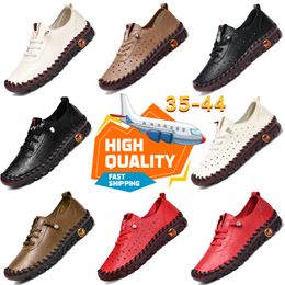 Athletic Shoes GAI Designer Casual shoes Handmade Tendon Sole Mother Shoes Womens Men Flat Single Shoes Leather Softy Bottoms Flat Non-Slip 35-43