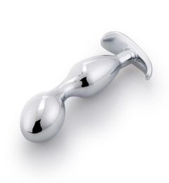 Large size Prostate massager Fun Gspot Metal Anal beads Hook Butt Plug Jewellery crystal Adult Sex toy for men women Y2004215325678