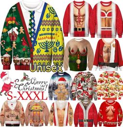 Christmas Costumes Ugly Christmas Sweater New Fashion 3d Round Neck Casual Autumn and Winter Funny Digital Printing6404362