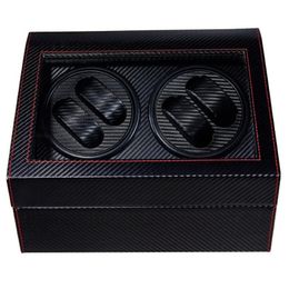 4 6 High End Automatic Watch Winder BoxWatches Storage Jewelry Holder Display PU Leather Watch Box Ultra Quiet Motor Shaker Box227Y