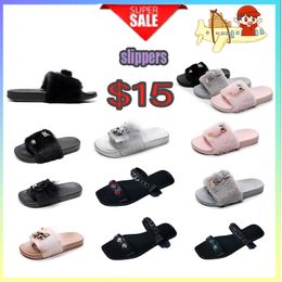 Designer Casual Platform anti- Slides Slippers Men Woman wear resistant anti Leather soft soles sandals Flat Summer Beach Slipper Size 36-41