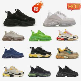 Designer Crystal Bottom 17w Women Mens Casual Shoes Newests Dad Platform Luxury Triple S Black White Red Blue Brand Tennis Paris Flat Multi-color Trainers Sneakers S5