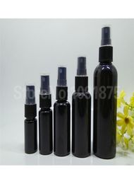 50 pcs 10ml 20ml 30ml 50ml 100 ml black plastic Spray Bottles Black sprayer Perfume Cosmetic Containers Dark Colour 2010139462314