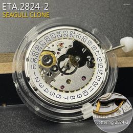 Watch Repair Kits TOP CLONE Seagull 2824-2 Automatic Mechanical Movement Silver Version White Date 3.0 Modification Replace Mechanism 2824