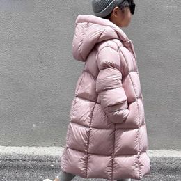 Down Coat Children's Winter Teenage Baby Girls Cotton-padded Parkas Coats Thicken Warm Long Jackets Toddler Kids Outerwear V37