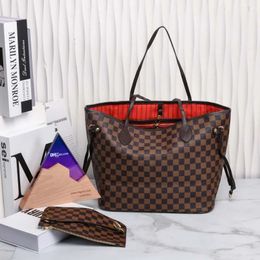 AAAAA Designer bags handbag Totes Women wallet Fashion Leather messenger old flower Brown lattice Girl shoulder Lady Bags High Capacity Shopping bag