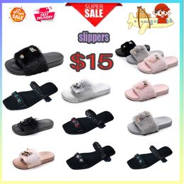 Designer Casual Platform -collision headband Slides Slippers Men Woman wear resistant anti Leather soft soles sandals Flat Summer Beach Slipper Size 36-41