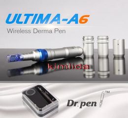 Newest ULTIMA A6 Drpen Microneedle With 2 Batteries Wireless Rechargeable Derma pen derma roller mesotherapy4017085