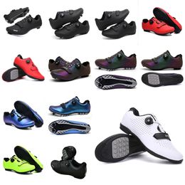 Cycling Shoes Men Sports Dirt Road Bike Shoes Flat Speed Cycling Sneakers Flats Mountain Bicycle Footwear SPD Cleats Shoes runninng basketball hockey GAI