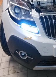 LED daytime running lights DRL at Headlight lamp eyebrow case for Buick ENCORE Opel Mokka replacement With turn signal2883173
