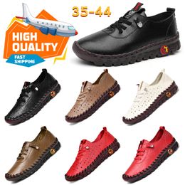 Sportschuhe GAI Designer-Freizeitschuhe Handgefertigte Mutterschuhe mit Sehnensohle Damen Herren Flache Einzelschuhe Leder Weiche Unterseite Flach Rutschfest 35-43