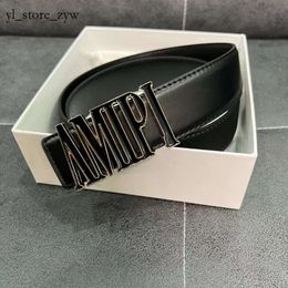 Luxurys Brand Designer Belt Solid Truck Driver Mens Belt Buckle Amari Luxury Classic Belts Pin Buckle Amirl Belts Buckle Casual AM Width AM2 Fashion with Box Gift 7178