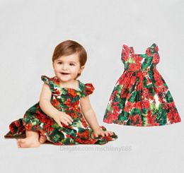 Girl Kids Designer Dress Short Sleeve Clothes Baby Girl Princess Cotton Dresses Children Clothing