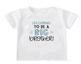 Tshirts I039m Going To Be A Big BrotherSister Summer Children039s Shortsleeved Tops Casual Kids T Shirt Clothes Trendy Te8684064