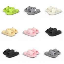 Product Shipping Free Slippers Summer New Designer for Women Green White Black Pink Grey Slipper Sandals Fashion-042 Womens Flat Slides Outdoor 40 s