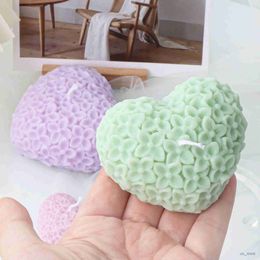 Candles Love Flowers Candle Silicone Mould DIY Heart Candle Making Supplies Soap Epoxy Resin Chocolate Mould Gift Cake Decoration Craft