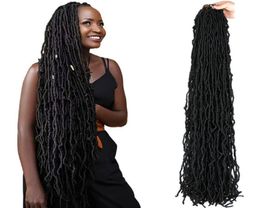 Soft Locs Crochet Hair 36 Inch Long Natural Curly Dreadlocks Extensions Wave Goddess Faux Braids 2204026569320