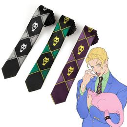 Anime Jojo's Bizarre Adventure Kira Yoshikage Cosplay Tie Killer Queen Skull Neck Heavens Door Prop Costume184w