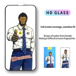 For iPhone 15 Pro Max 14 Plus Tempered Glass Full Cover HD Screen Protector Anti-Burst Pretective Films For 14 Promax 13 Mini 12 11 XS MAX XR