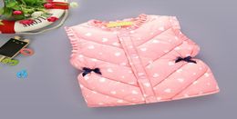 Autumn Winter Warm Jacket For Kids Thickened Cute Printed Children Coats Outerwear Sleeveless Clothes Down Vest Baby Girl Jacket L1781399