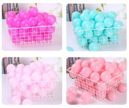 7CM 50pcs lot Kids Toys Mix Color Plastic Balls For Dry Pool Kids Water Pool Ocean Wave Balls Funny Outdoor Indoor Christmas 240223