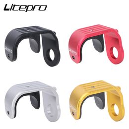 Litepro For Brompton E Version Bicycle Fork Hook Bike Type Pothook Folding Parts 4 Colours Aluminium Alloy 240228