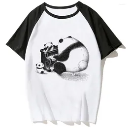 Women's T Shirts Panda Tee Women Anime Tshirt Girl Funny Clothes