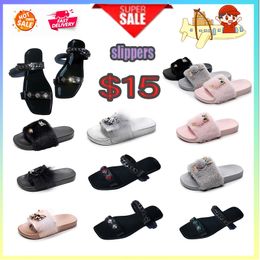 Designer Casual Platform anti-collision headband Slides Slippers Men Woman wear resistant anti Leather soft soles Flat Summer Beach Slipper Size 36-41