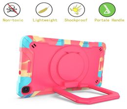 Tablet Cases 360 Rotating Grip Stand Cover With Shoulder Strap For Samsung TAB A 70 2019 T290T295T2976802371