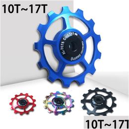 Bike Derailleurs Bicycle Pley Roller Idler Rear Derailleur 11T 12T 13T 14T 15T 16T 17T Guide Mtb Road Ceramics Bearing Drop Delivery Dhayh