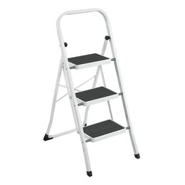 NEW Protable 3 Step Ladder Folding Non Slip Safety Tread Heavy Duty Industrial Home building materials
