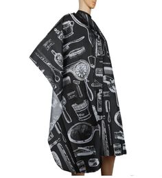 High Quality Hair Cutting Cape Pro Salon Hairdressing Hairdresser Gown Barber Cloth Black Wrap for Adult Kids1448447