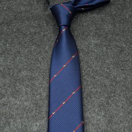 Designer Necktie Black Womens Neck Tie Red Blue Striped Neckties Wedding Engagement Gifts Party Ornament Mens Boys Business Suit S296j