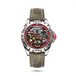 Wristwatches BODERRY Mens Automatic Watches 42MM Titanium Watch Mechanical Wristwatch Sport 50m Waterproof Sapphire Luminous Hangzhou 7500